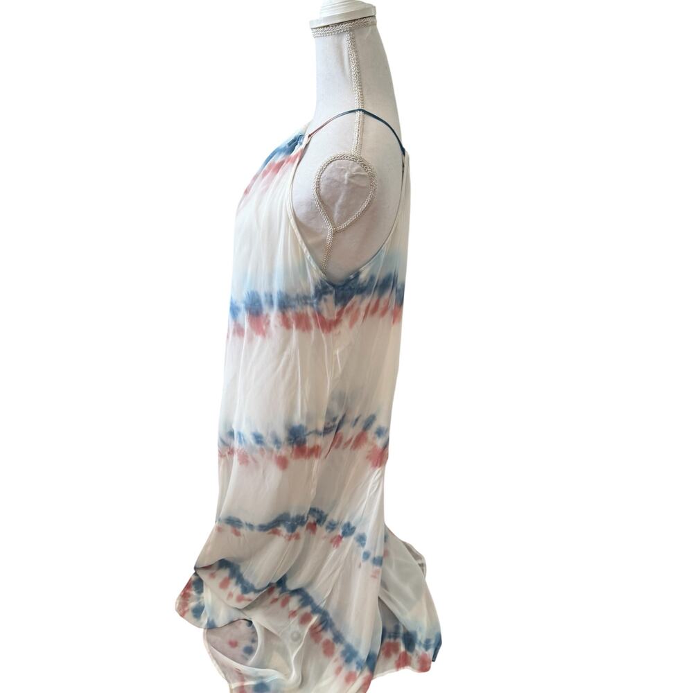Young Fabulous & Broke YFB Elie Trapeze Gauzy Maxi Dress Pool Lake Wash S - Picture 6 of 10